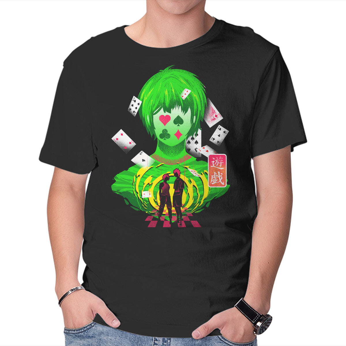 Unisex Crew Neck T-Shirt Borderland Games Graphic Short Sleeve Casual Tee M