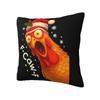 Funny F-Caw-F Chicken Christmas Pillow Case Kawaii Pillow Cover Soft Graphic Cushion Cover Pillowcases For Office Car Decorative