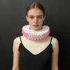 Comfortable Ribbon Faux Collar Colonial Clown Choker Neck Collar Ideal for School Uniforms Performances and Parties