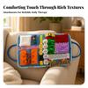 Sensory Training Mat with Handles Interactive Fidget Blanket Textured for Travel