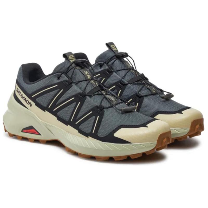 SALOMON Anti Slip Wear Resistant Low Top Casual Running Shoes Men's Gray Sneakers L47603300