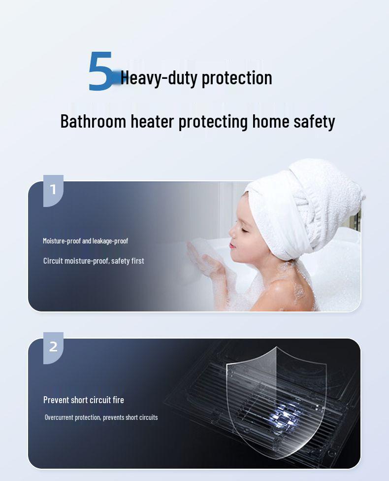 Shenhua Smart Recessed Ceiling Bath Heater with Light and Dual Motor Blades