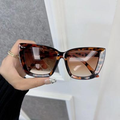 Retro Kwadratowe Designerskie Okulary Przeciwsłoneczne Damskie Męskie Duża Oprawka Vintage Okulary Przeciwsłoneczne Damskie Męskie Markowe Modne Oculos De Sol