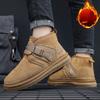 Men's Cold Resistant High Top Snow Boots Winter Plush Insulation Retro Anti Slip Cotton Shoes Outdoor Vacation Leisure Shoes24
