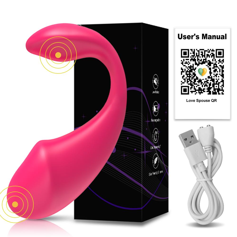 Wireless Bluetooth G Spot Dildo Vibrator Female APP Remote Control Vibrating Egg 2 Motor Clitoris Stimulator Sex Toys for Women