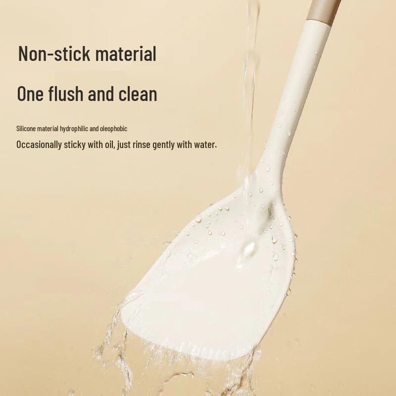 Einführungsangebot: Lebensmittelechtes Silikon Großer Reislöffel & Antihaft-Spatel