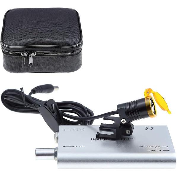 Lampă LED Portabilă 3W pentru Cap, Lampă Frontală LED 3W cu Prindere la Talie, Clip de Plastic, Filtru pentru Binoclu Medical de Mărire