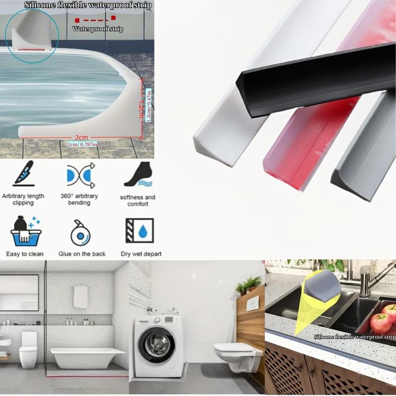 1pc 2m/78.74in Sealing Strip, Suitable for Bathrooms, Kitchen Countertops, And Shower Floors for Wet And Dry Separation.