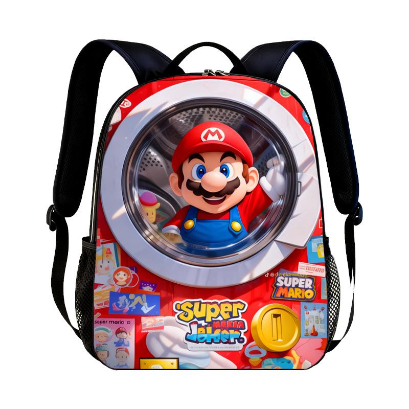 Νέο Σακίδιο Νηπιαγωγείου Super Mario Παιδικό με Εκτύπωση Mario Καθημερινό Casual Σακίδιο για Αγόρια Κορίτσια