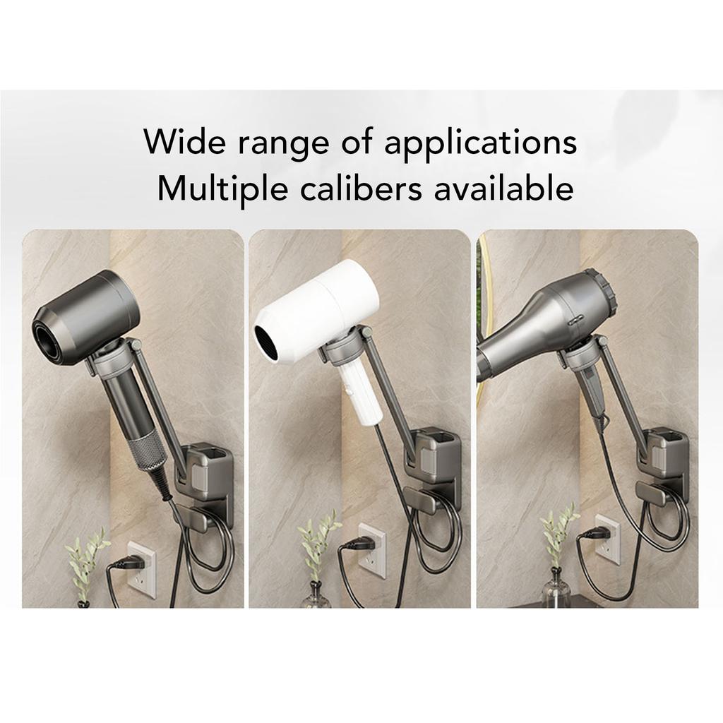 Uchwyt na suszarkę do włosów Bez wiercenia Montaż ścienny Wieszak Stojak Organizer na Łazienkę Sypialnię