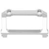 RC Aluminiumlegierung Frontstoßstangenhalterung für Axial SCX24 C10 124 RC Auto Upgrade TeileSilber