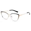 Pink White Frame Cat Eye Prescription Glasses Women Anti Blue Rays/Nearsighted/Presbyopic Bifocal Customized Spectacles Female