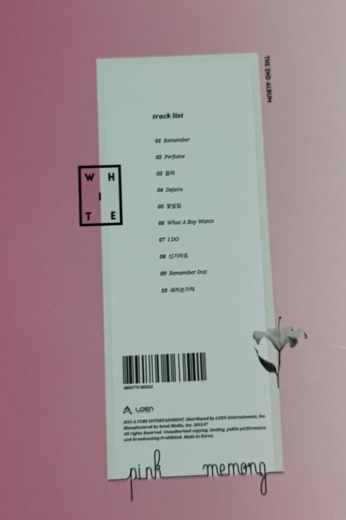 [USED] Apink THE 2ND ALBUM WHITE CD