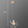 Acrylic Butterfly Chandelier Lamp LED Hanging Ceiling Light Lighting Fixtures Teahouse Living Room