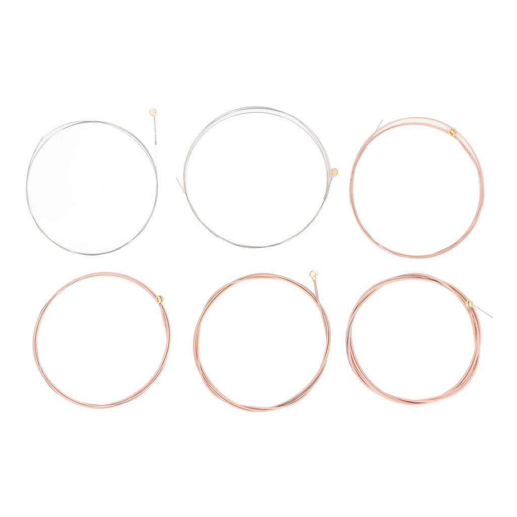 Acoustic Guitar Strings Phosphor Bronze 6 String Replacement Set Hex Alloy .011‑.052 SK11