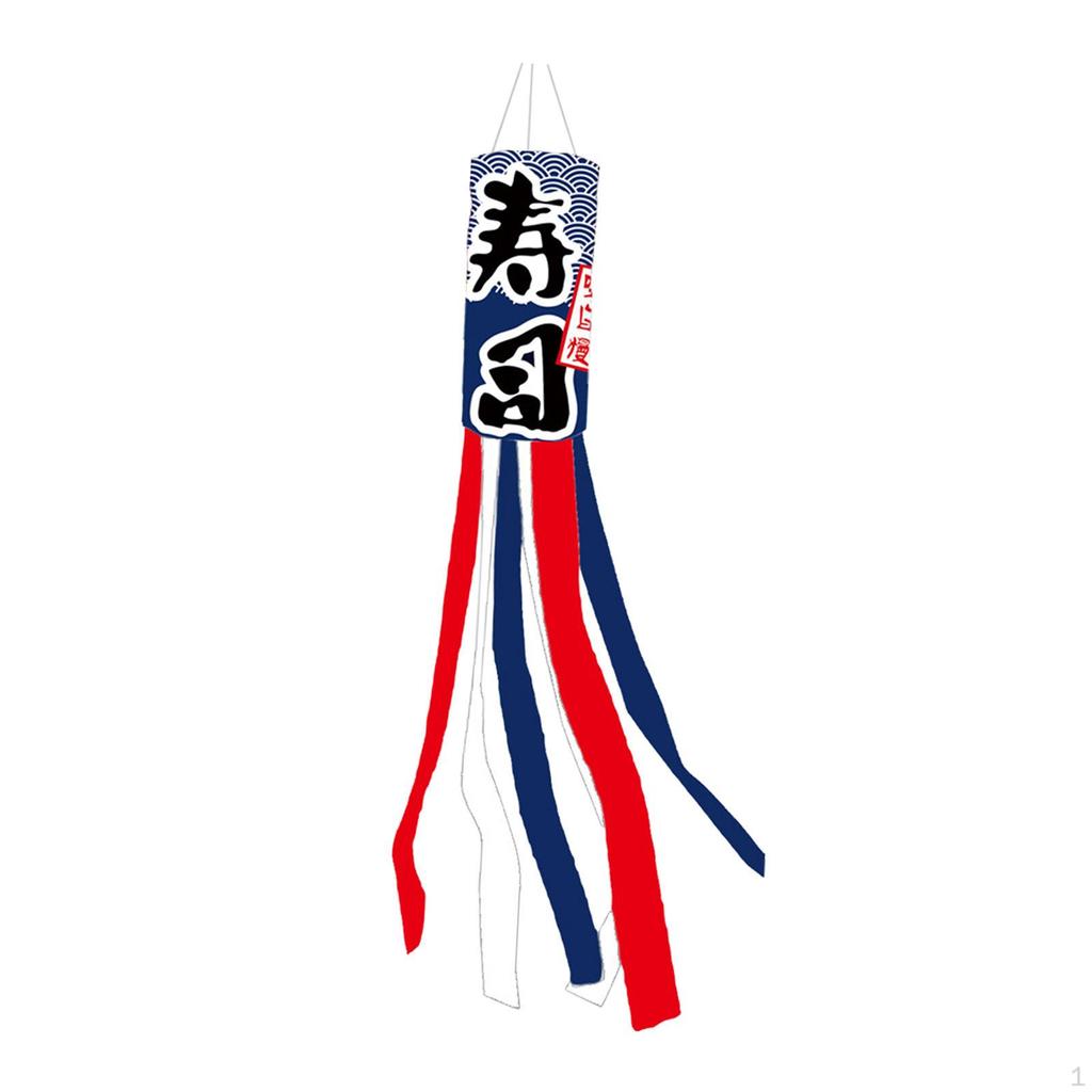 Carp Japanese Wind Pipe Flag Socks Creative Hanging Ornaments for Sushi Bar Restaurant