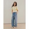 INMAN Cool Tencel Wide-Leg Drawstring Jeans