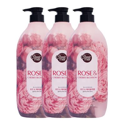 Flower Pink Perfume Body Wash 900g X3