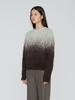REMPLACEMENT Gradation Jacquard Pullover - Mint Brown