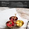 Modern Chinese Three-Tier Fruit Bowl with Branch Handle - Elegant Snack and Dried Fruit Display