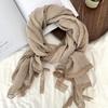 Scarf women's winter high-end sense new linen versatile cotton and linen fashion scarf scarf scarf shawl silk scarf