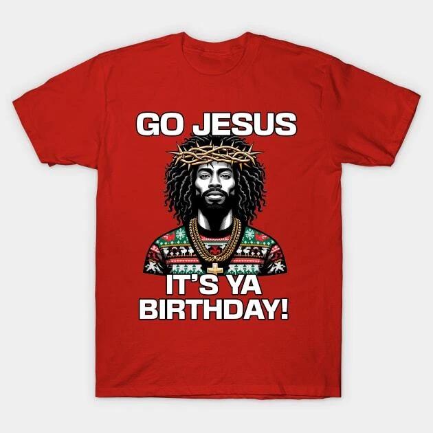 Go Jesus It s Your Birthday Black Jesus Ugly Christmas Sweater Made in Australia M