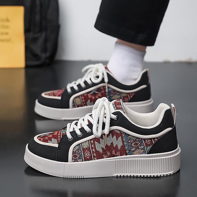 

Shoes men s shoes board shoes men s new spring and summer breathable casual low-top retro teen flat-bottomed sneakers men 44