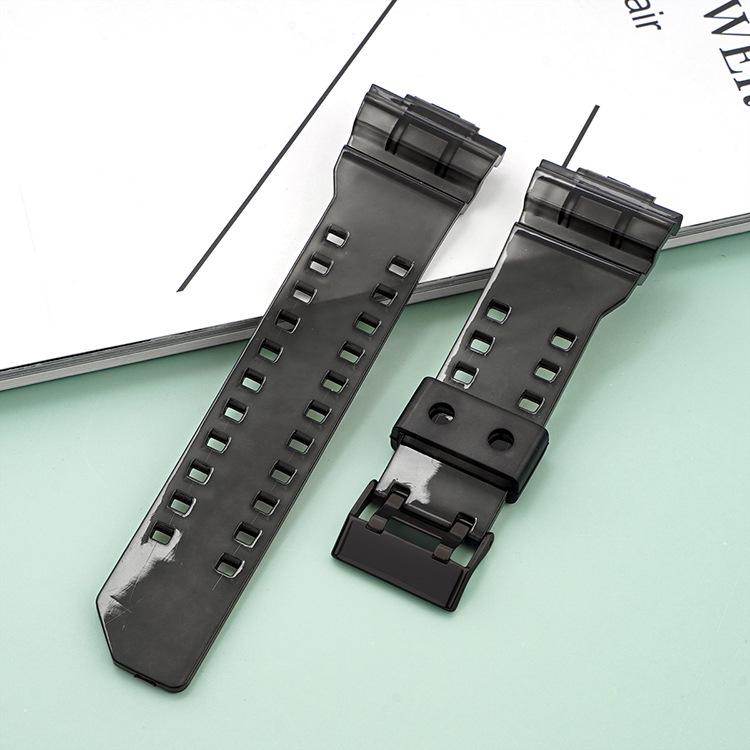 Black Gold Rubber Resin Watch Strap for Casio GA110/400/700/GD120/140