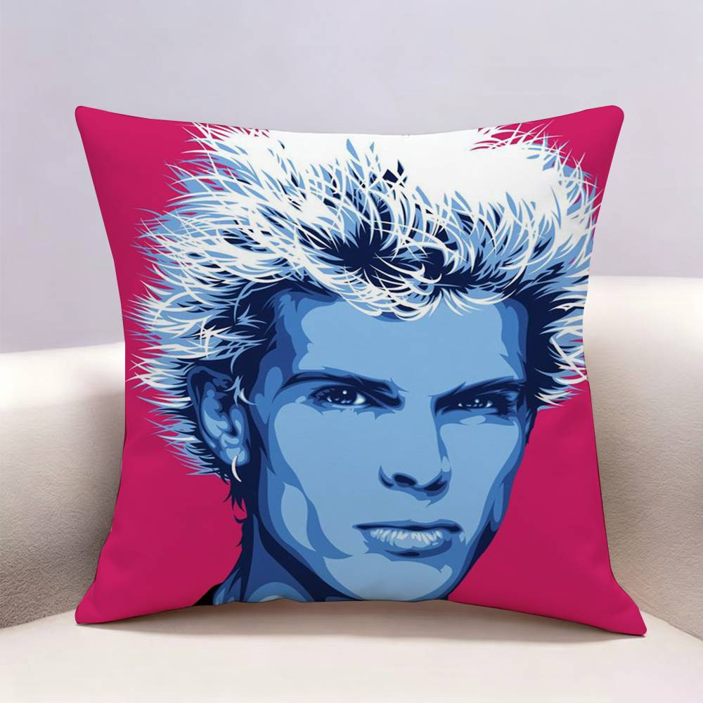 Singer BBilly Idol Doublesided Print Pillow Case for Sofa Living Room Home Office Decor Protective Cover