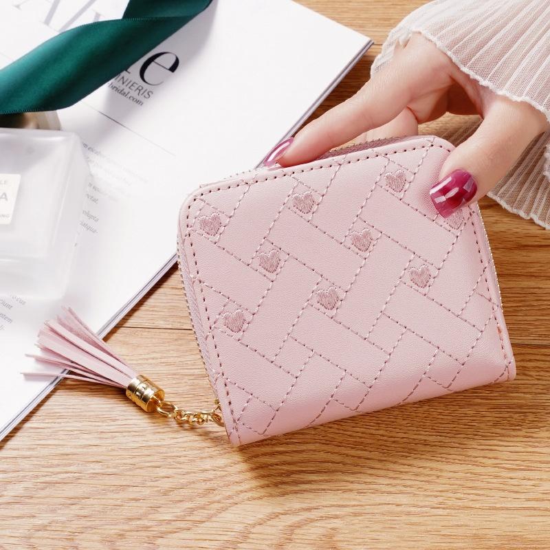 2023 Korean Version Mini Wallet Cute Embroidered Coin Purse For Students