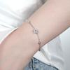 Moissanite Diamond Bracelet for Women Silver Adjustable Chain Bracelet Trend Jewelry Gift