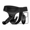 Dildo Strap-On Wibrujące Wibrator Strapon Fetish Collection - Vibrating Strap-On Set - Black