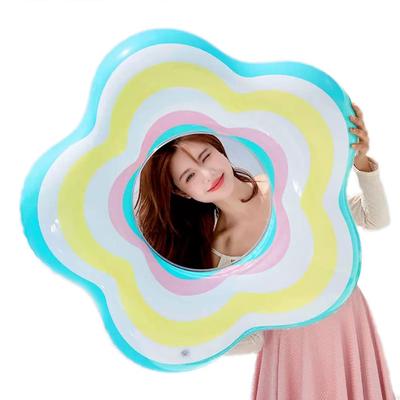 Schwimmreifen für Erwachsene, Blumenförmig, Perfekt für den Sommerurlaub, Schwimmen, Strand, Wasserspiele, Sommerurlaub, Reisen, Outdoor-Aktivitäten, Freizeit, 90cm