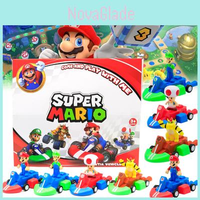 Adorable Super Mario Mushroom Head Kart Toys Brain-boosting Playthings For Children