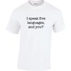 I Speak 5 Languages Ask Me Mens Cotton T-Shirt
