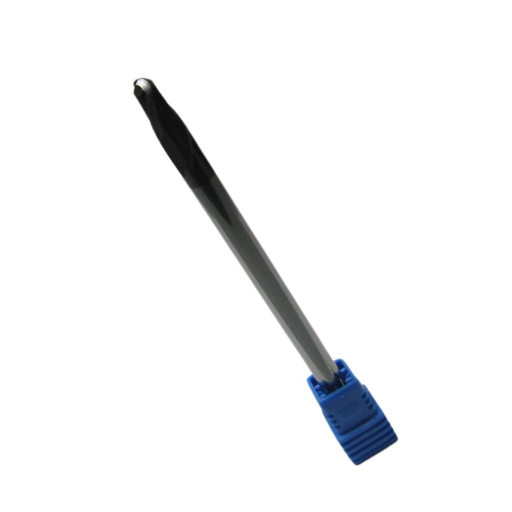 Radius 3.0mm Tungsten Carbide Ball Nose End Mill Extra Long Shank 100mm 2 Flutes