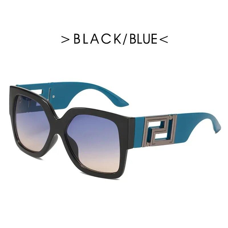 European And American Big Frame Trend Sunglasses Female Square Wide Leg Personality Sun Glasses Male Net Red Street Glasses