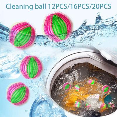 12/16/20Pcs Pet Hair Removal Balls Reusable Laundry Dryer Balls Space-Saving Design Speed Up Drying Time Laundry Ball