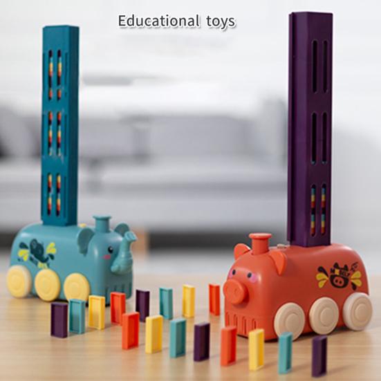 

1 комплект упражнений на координацию рук и глаз, звуковой эффект, изысканный поезд-блок «Свинья-домино», игрушки