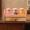 Sealed Jar Shelf Model Figure For Doll House Kitchen 1/12 Scale Miniature Furniture Realistic Crafting Project Accessory