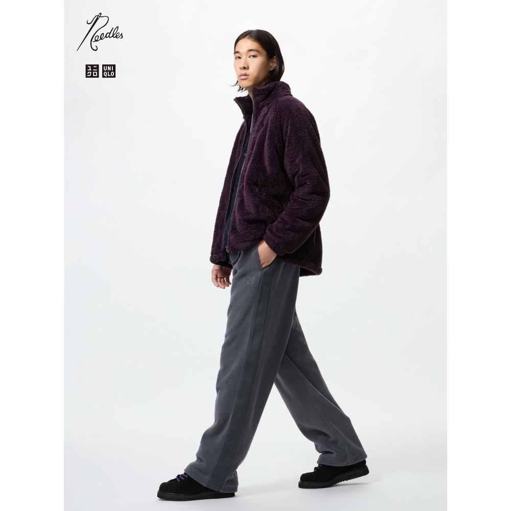 Uniqlo Fleece Wide Pants Long Length