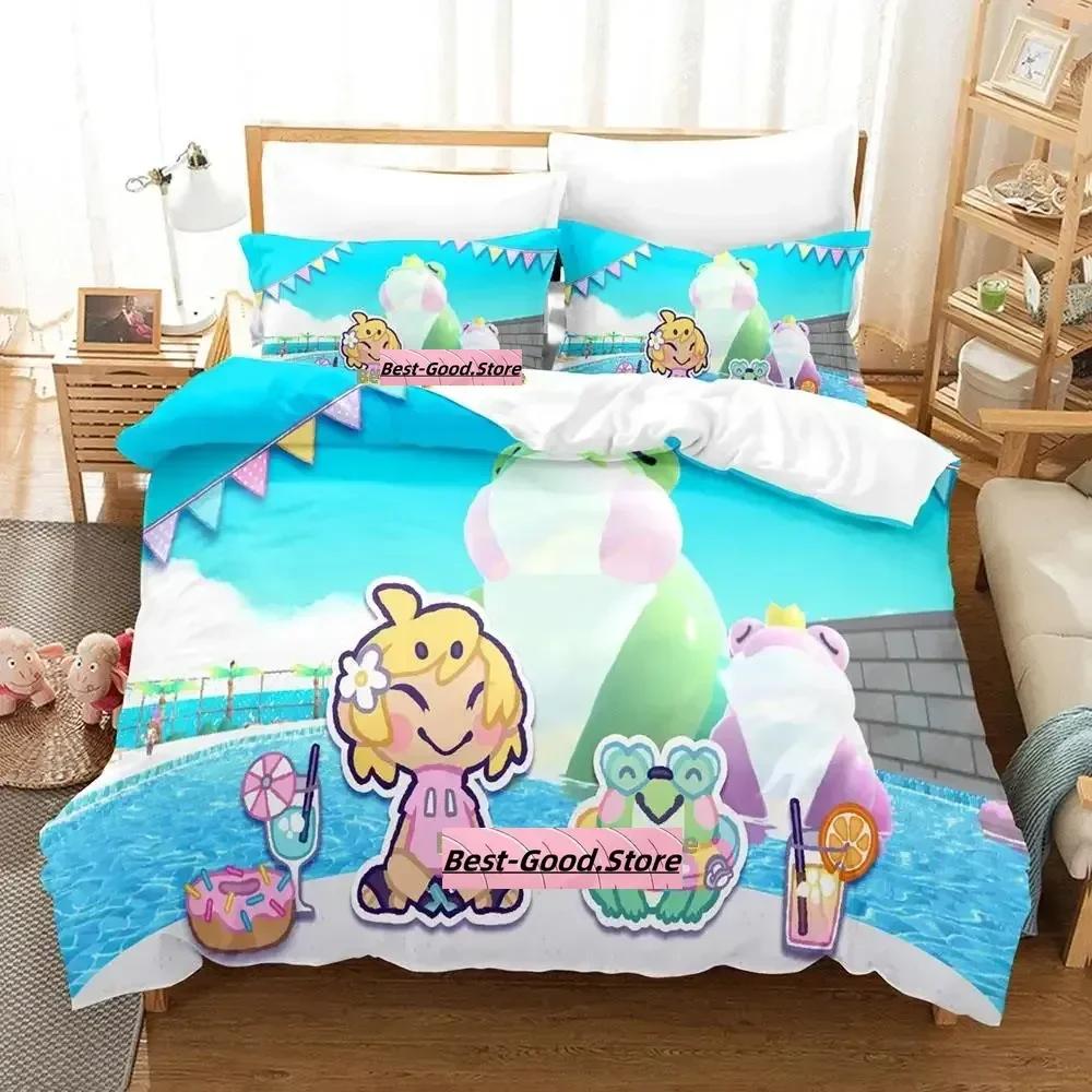Här kommer Niko! Sängklädesset Enkelt Twin Full Queen King Size Sängset Vuxen Barn Sovrum Påslakanset Anime parure de lit Säng