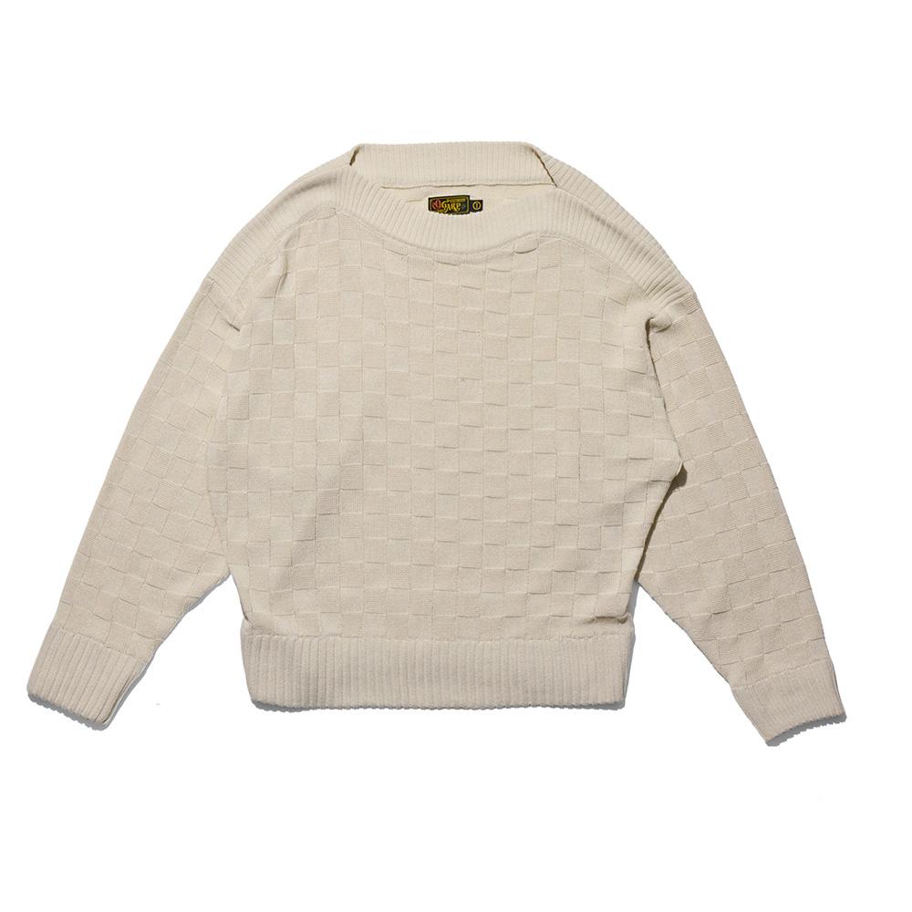 OGARP Boatneck Long Sleeve Knit Ivory