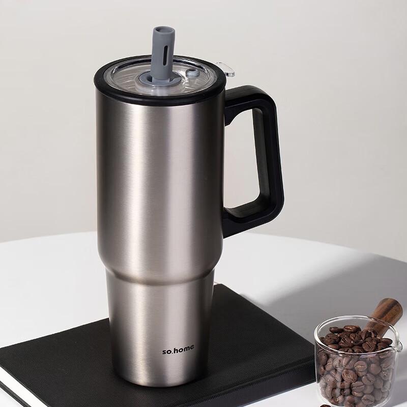 Sohome Fire Feather Large Portable Insulated Straw Cup