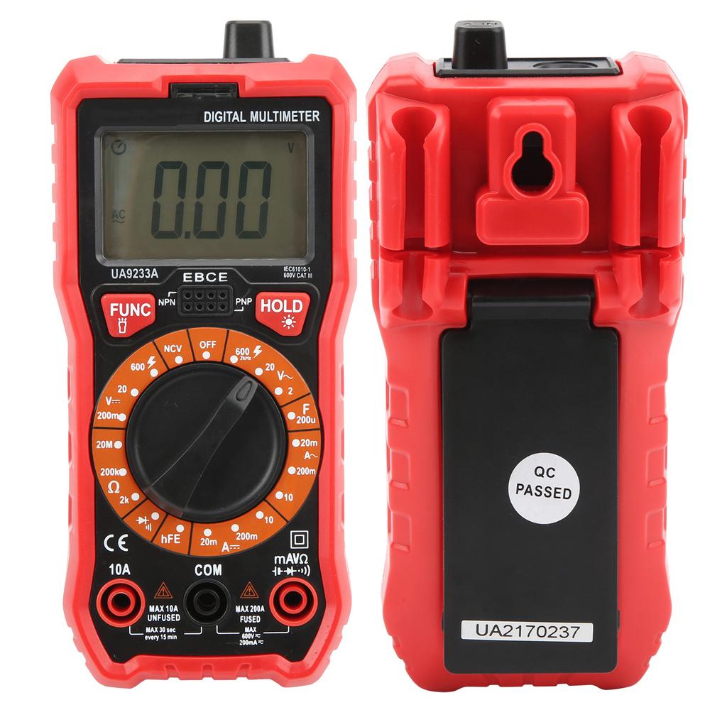 Digital Multimeter Portable UA9233A Current Voltage Capacitance Tester for Electrician