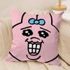 Cartoon OOpanchu Usagi Cushion Cover Silky Short Plush Invisible Zipper Dustproof Sofa Pillow Case For Home Decor