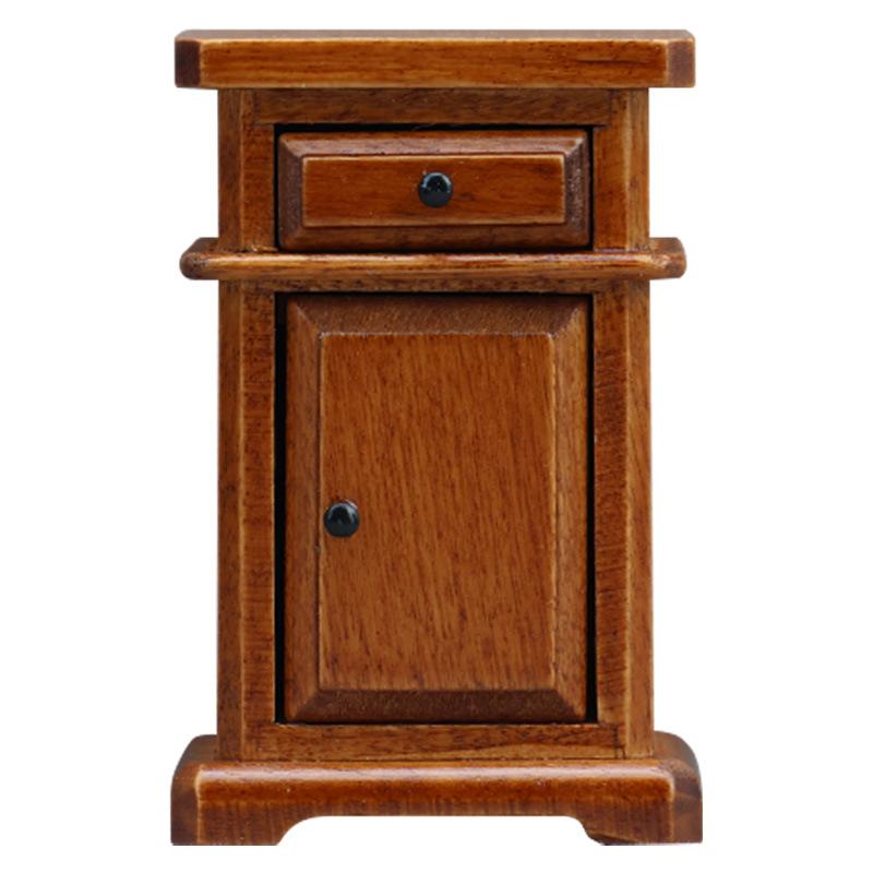 1:12 Dollhouse Miniature Bedroom Bedside Table Furniture Home Model Decor Toy Doll House Accessories