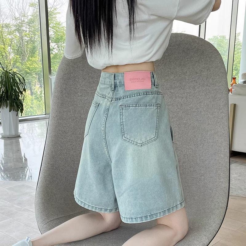 Five-Minute High-Waisted Denim Shorts for Women - Slimming, Loose, A-Line Wide-Leg Capris (Summer 2026)