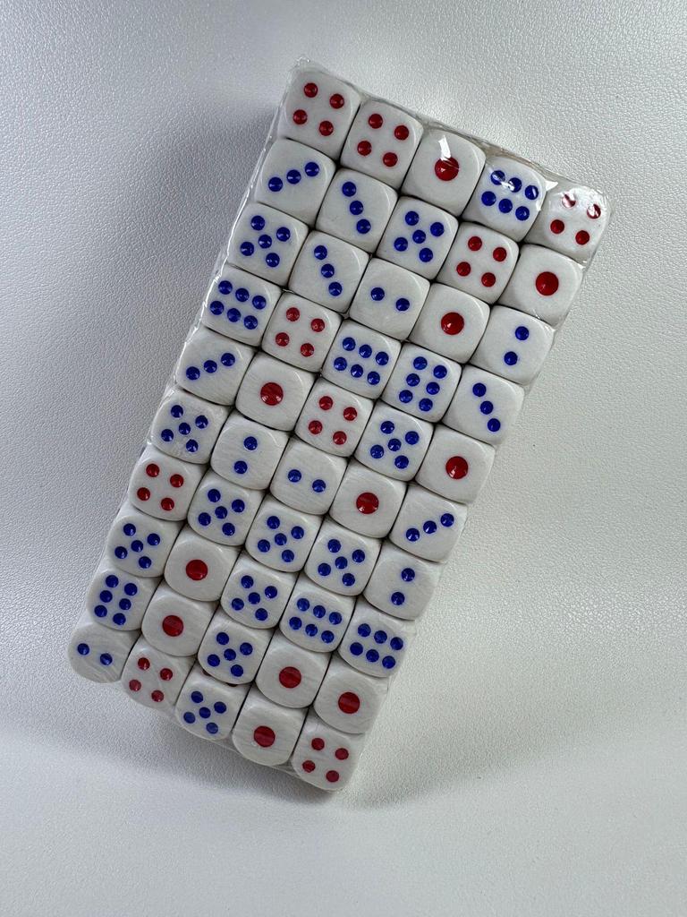 Multicolor Dots Disposable Small Dice for Parties and Bars