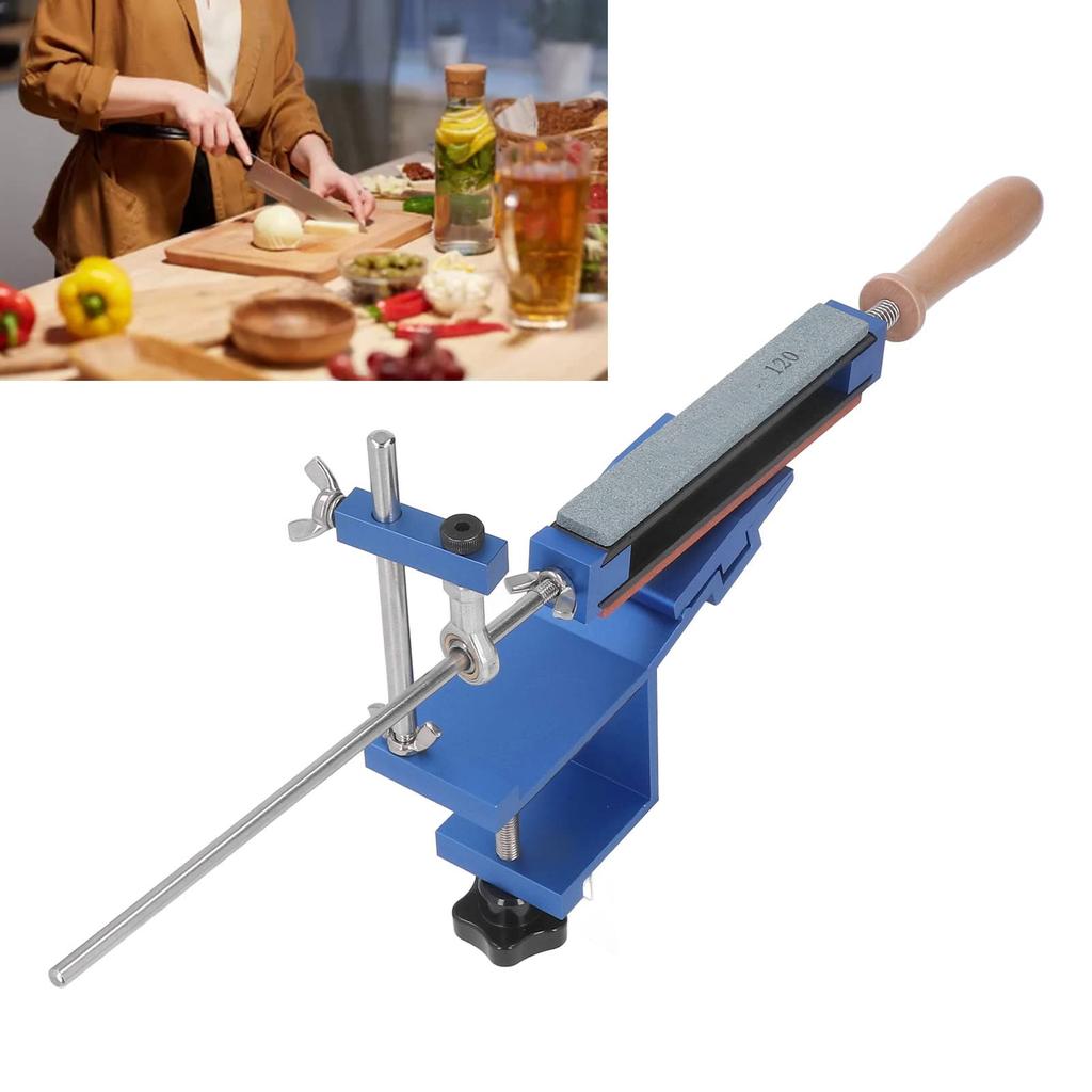 Messer Schleifer mit festem Winkel Professionelles Schnellspann-Schleifset mit 6 Schleifsteinen für den Heimgebrauch